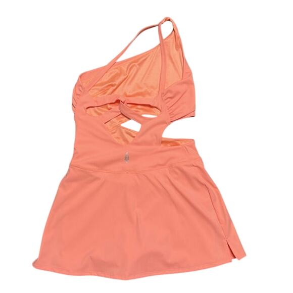 New Free People FP MOVEMENT Transcend Limits Skortsie $108 LARGE Melon Orange - Picture 7 of 8